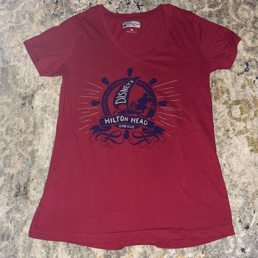 Disney Parks Authentic Red T-Shirt